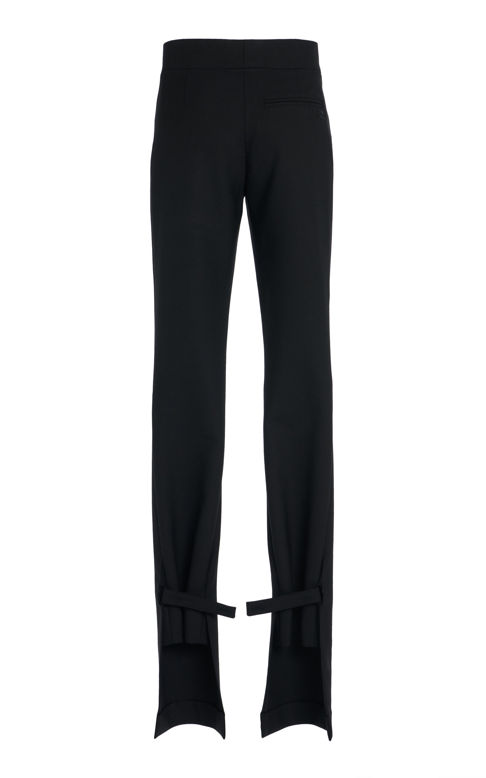 Double Hem Polywool Pants black - 5