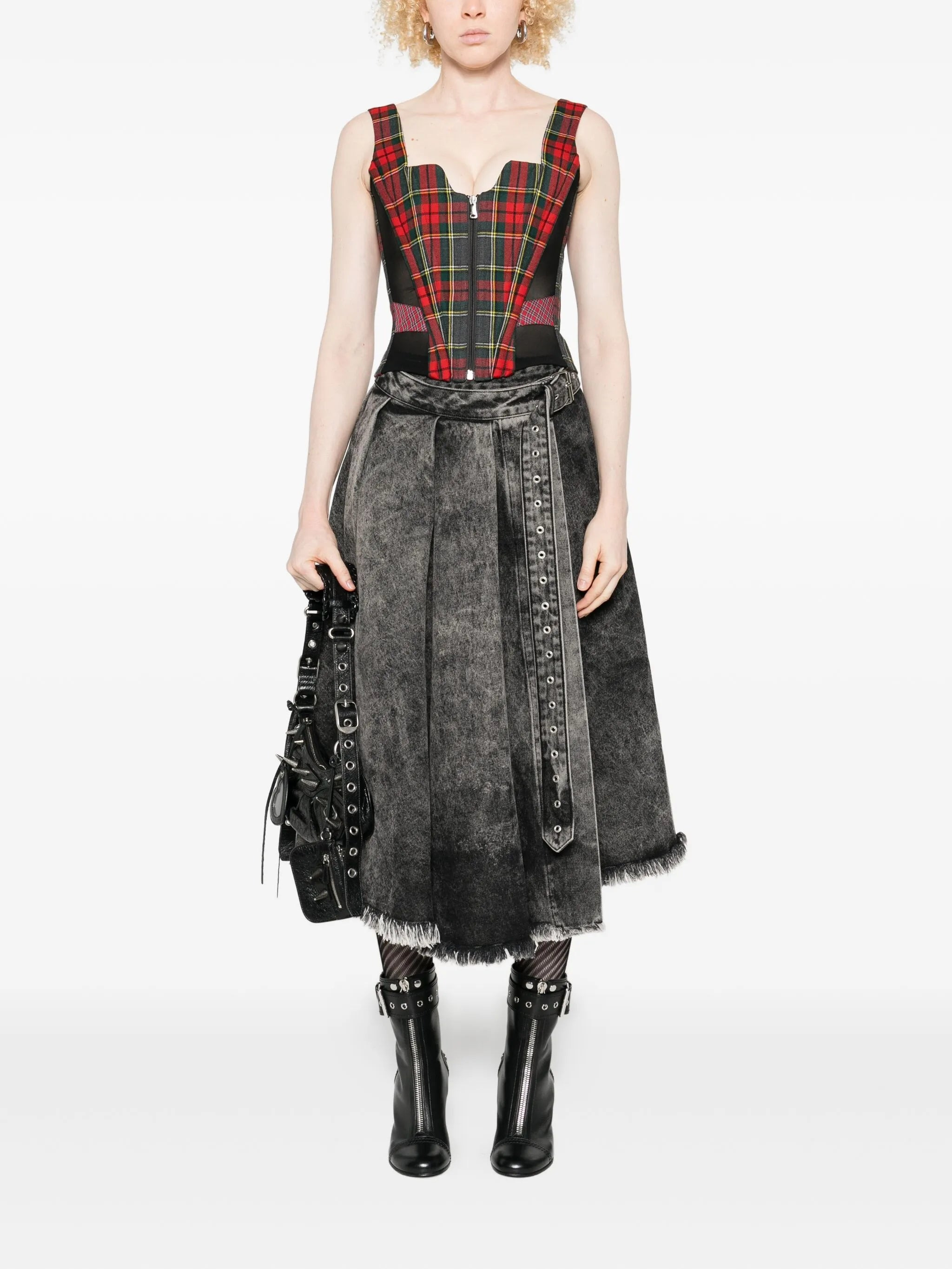 Vivienne Westwood Tartan-pattern Corset Top - 4
