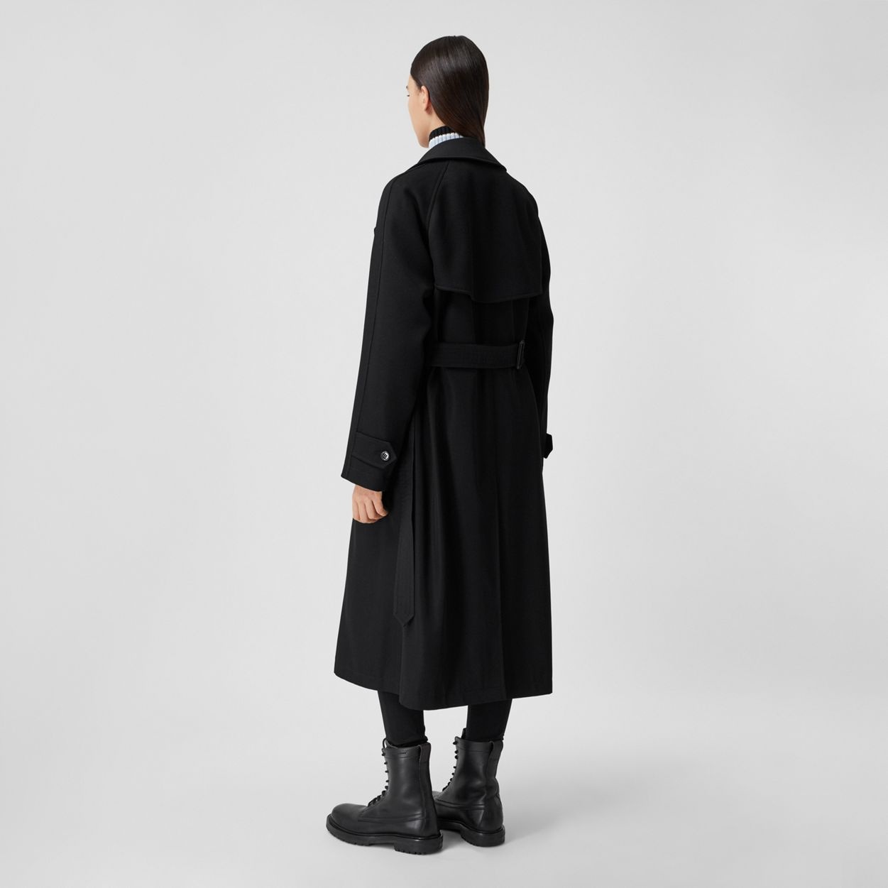 Technical Wool Tielocken Coat - 4