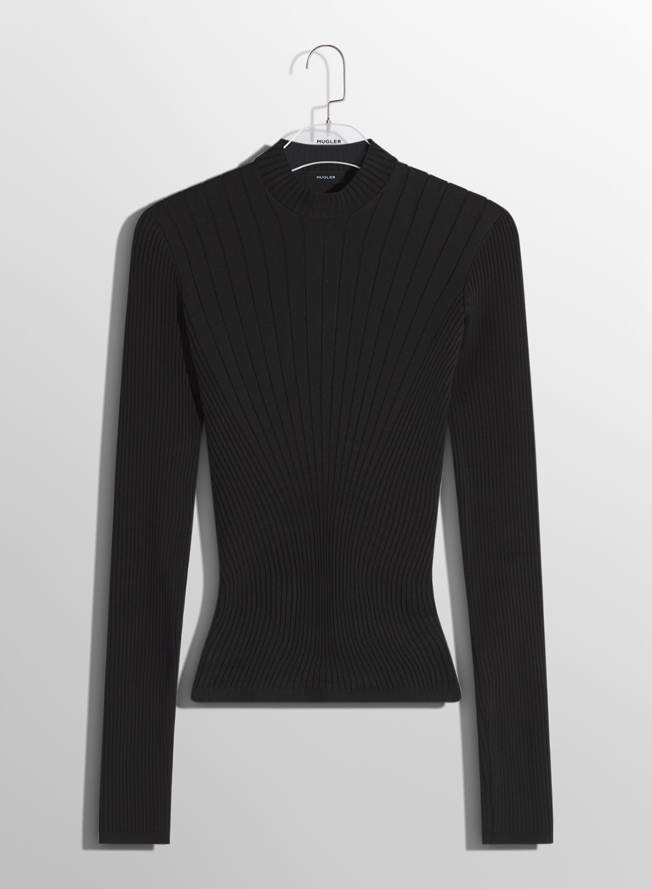 black sculpting knit top - 5