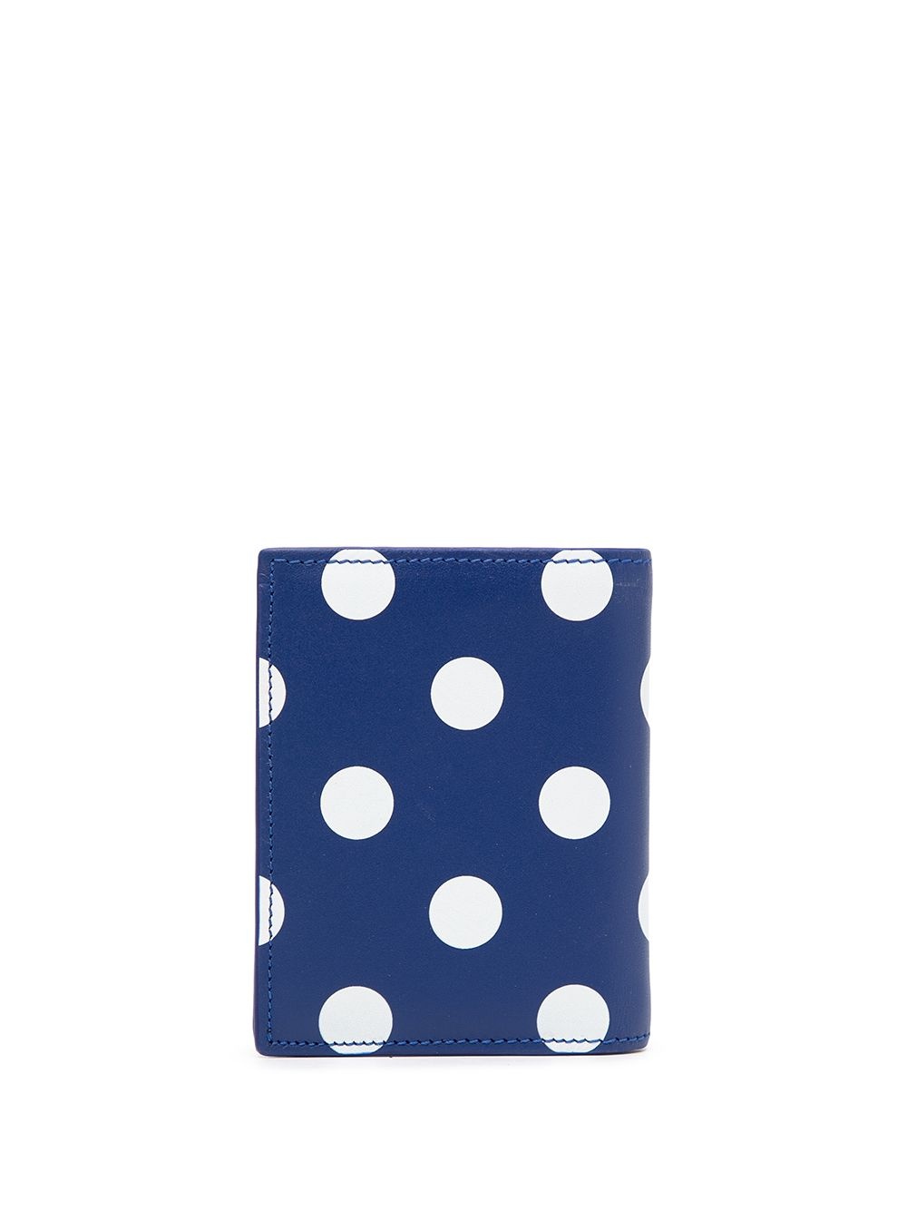 polka dot-print leather cardholder - 2