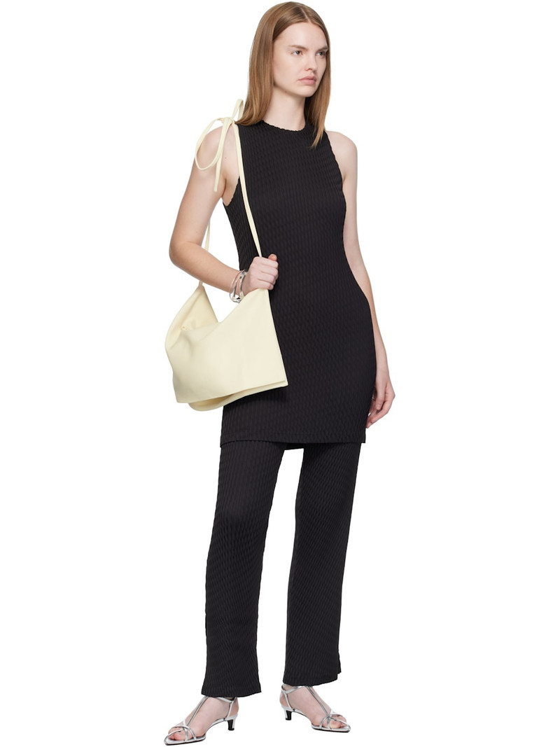 ISSEY MIYAKE Black Sleek Pleats Trousers outlook