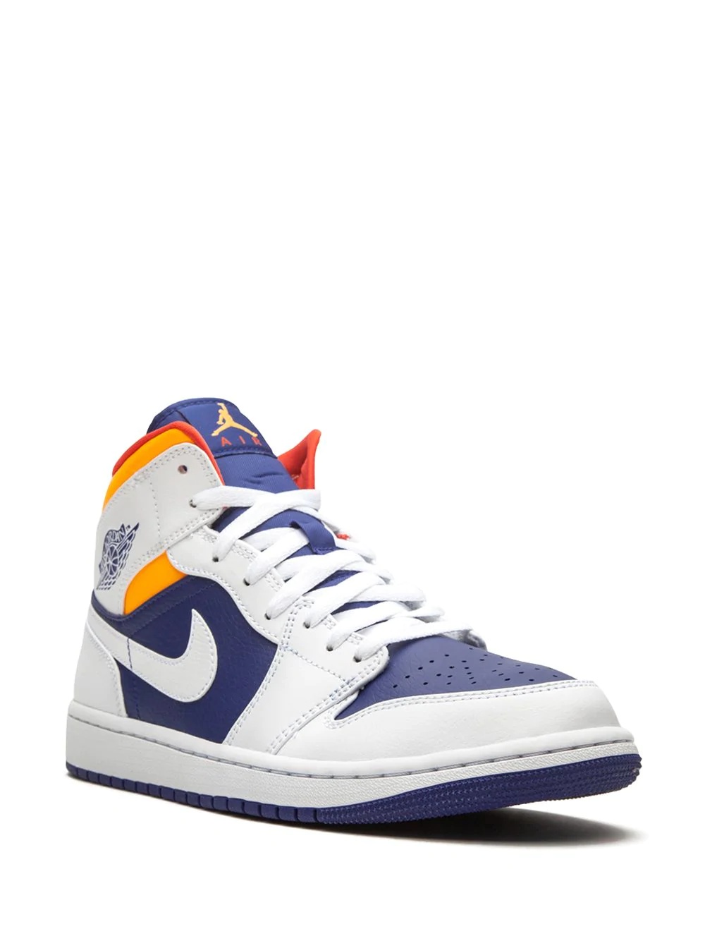 Air Jordan 1 Mid "Royal Blue/Laser Orange" sneakers - 2