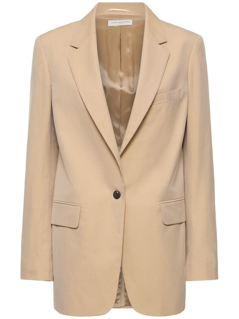 Cotton gabardine jacket - 1