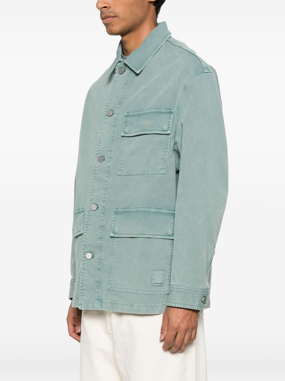 logo-engraved jacket - 3