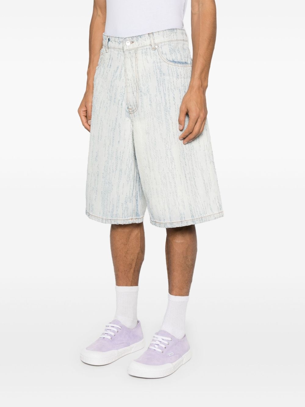denim bermuda shorts - 3