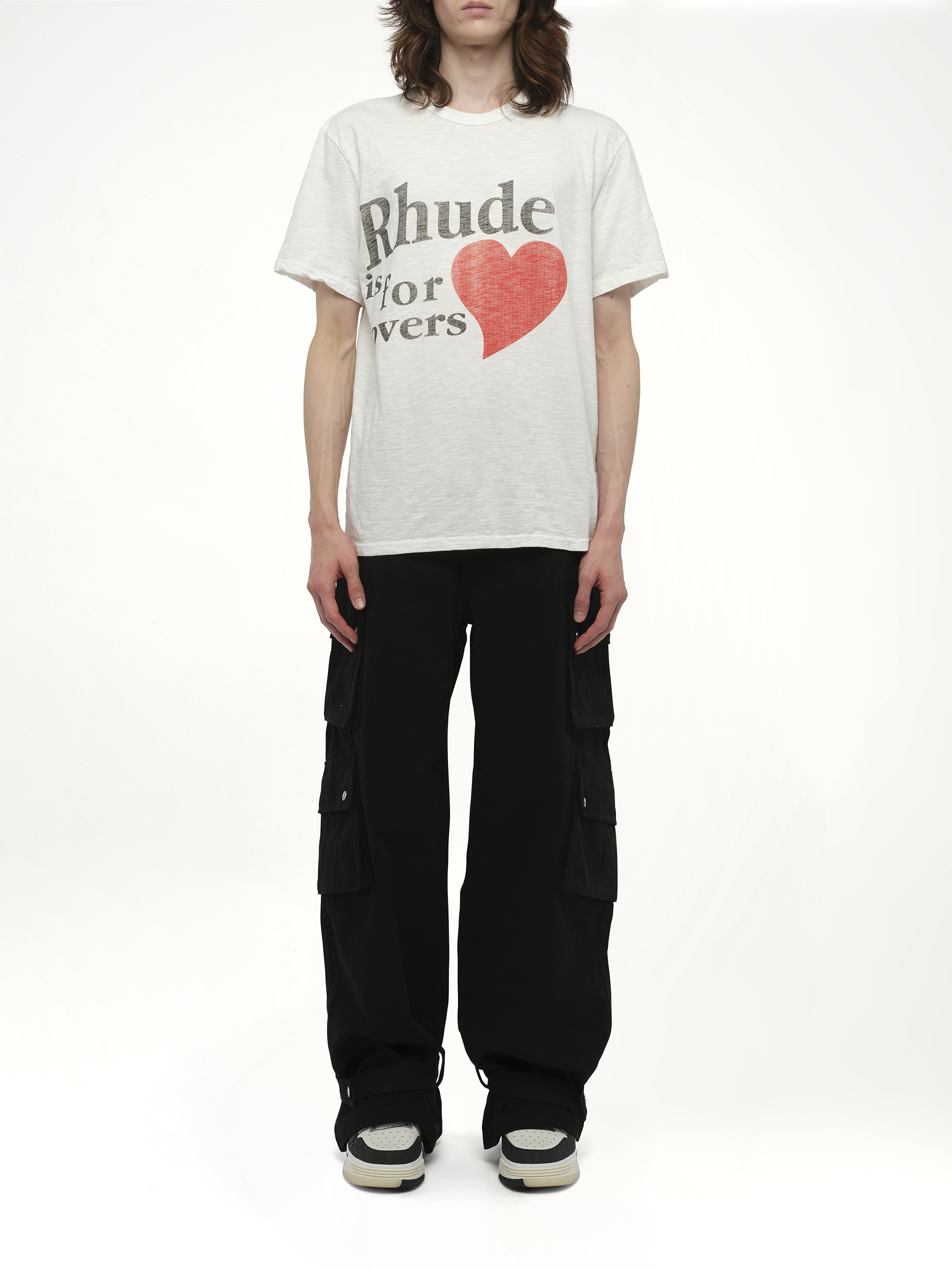 Rhude Lovers Slub Tee in White - 7