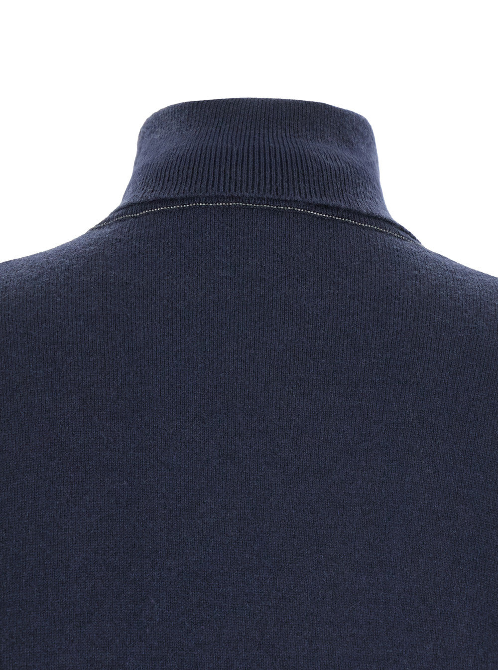 Brunello Cucinelli Women Blue Turtleneck Sweater In Cashmere Woman - 3
