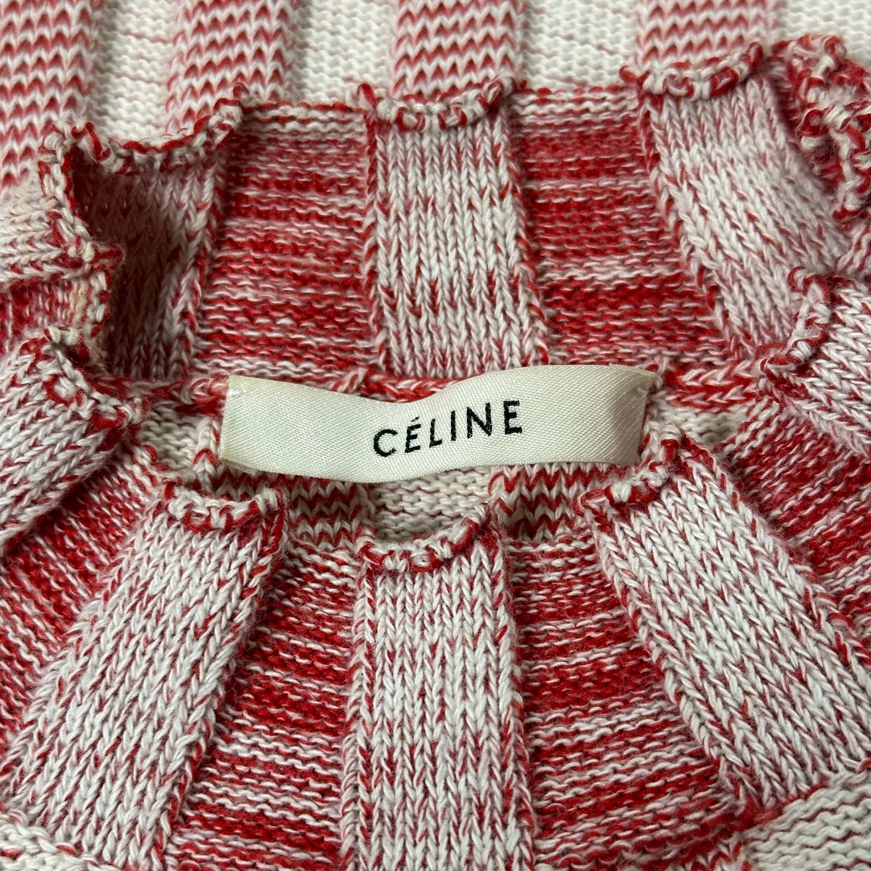 CELINE Striped Ribbed Knit Sweater - 5