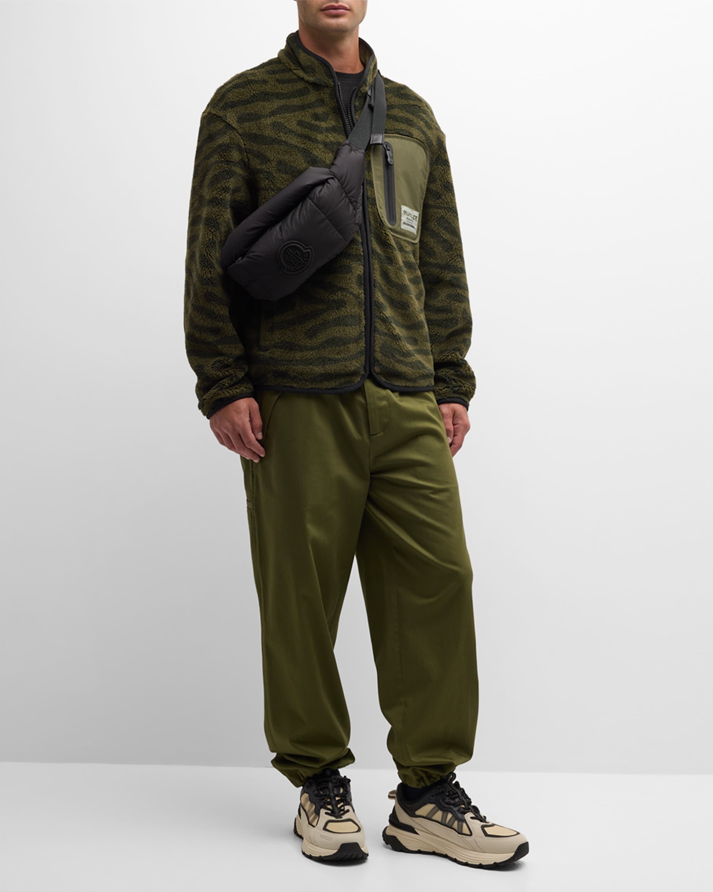 x Salehe Bembury Men's Abstract Fleece Zip Sweatshirt - 3