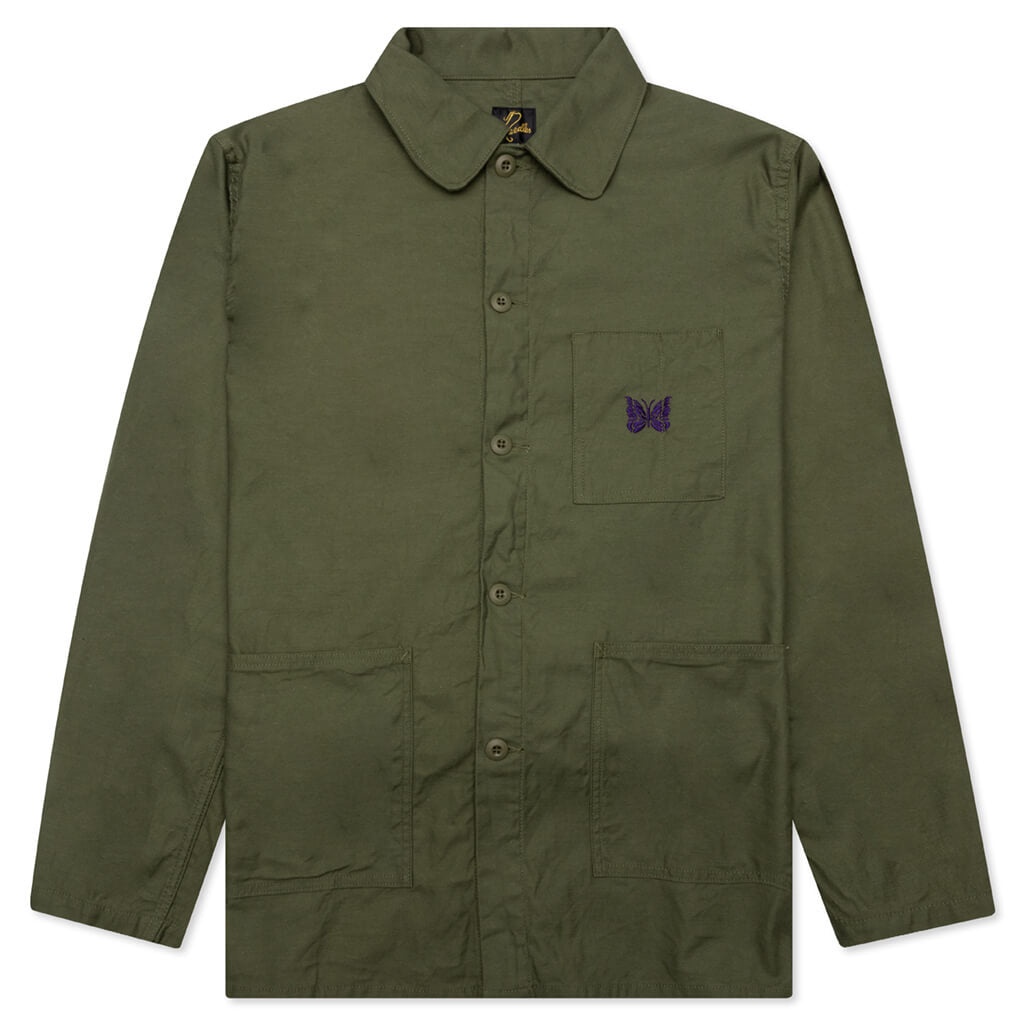 D.N. COVERALL BACK SATEEN - OLIVE - 1
