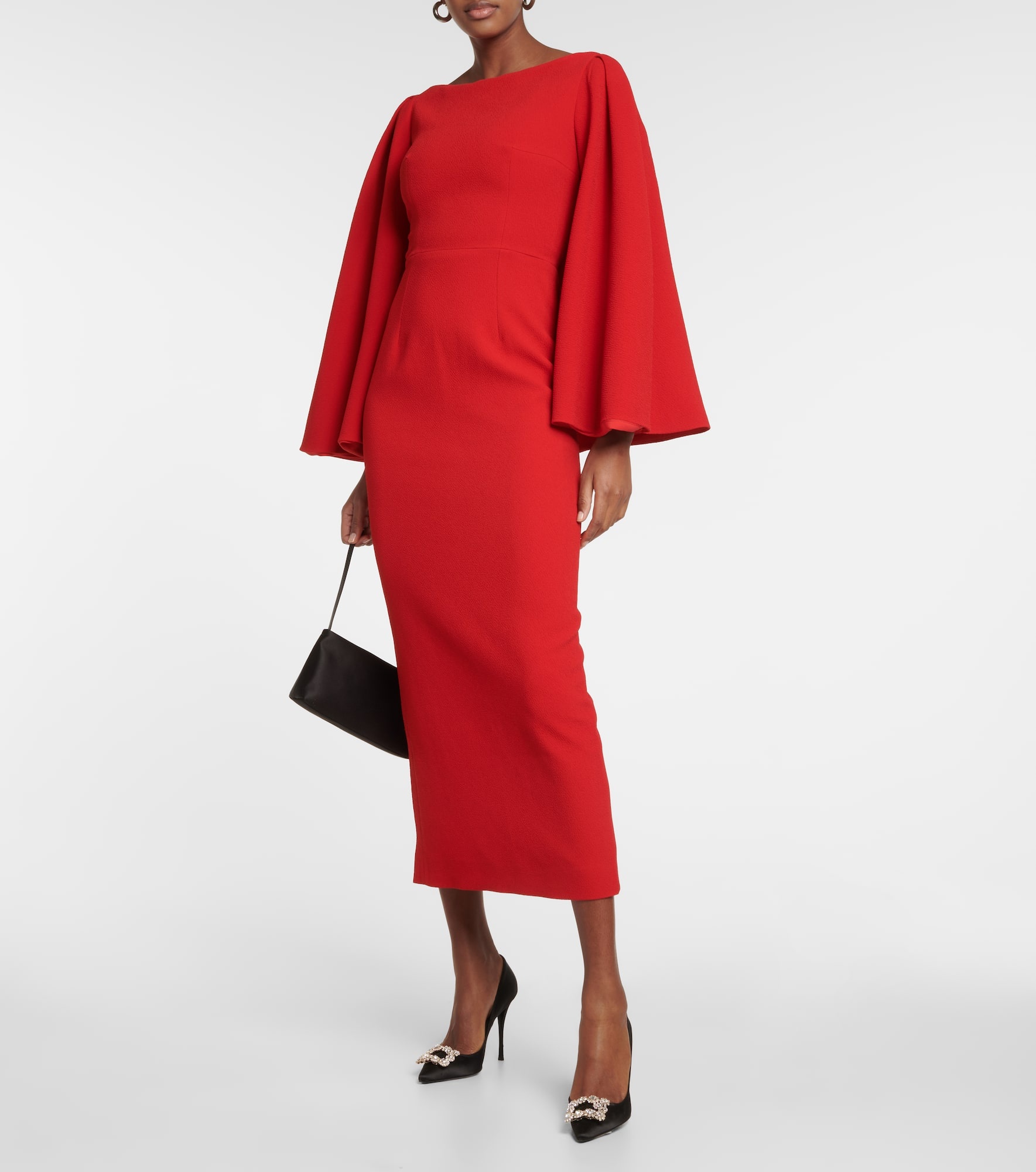 Niesha crêpe midi dress - 2