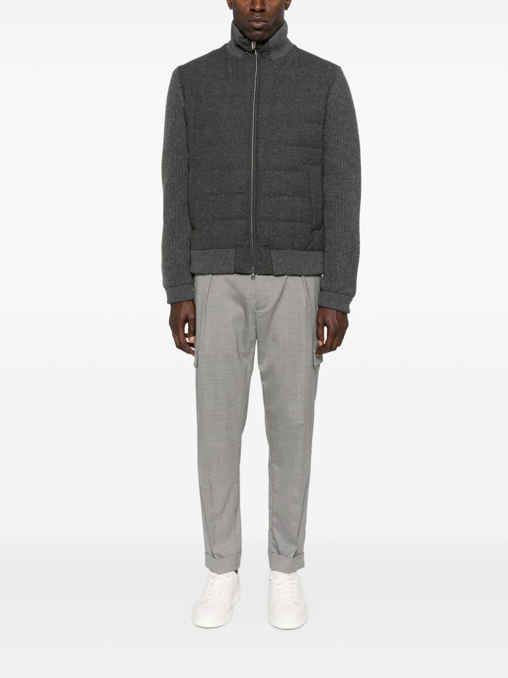 panelled padded jacket - 2