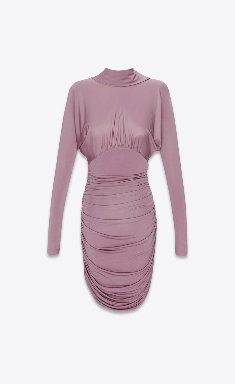 long-sleeve mini-dress 에 빛나는 jersey - 1