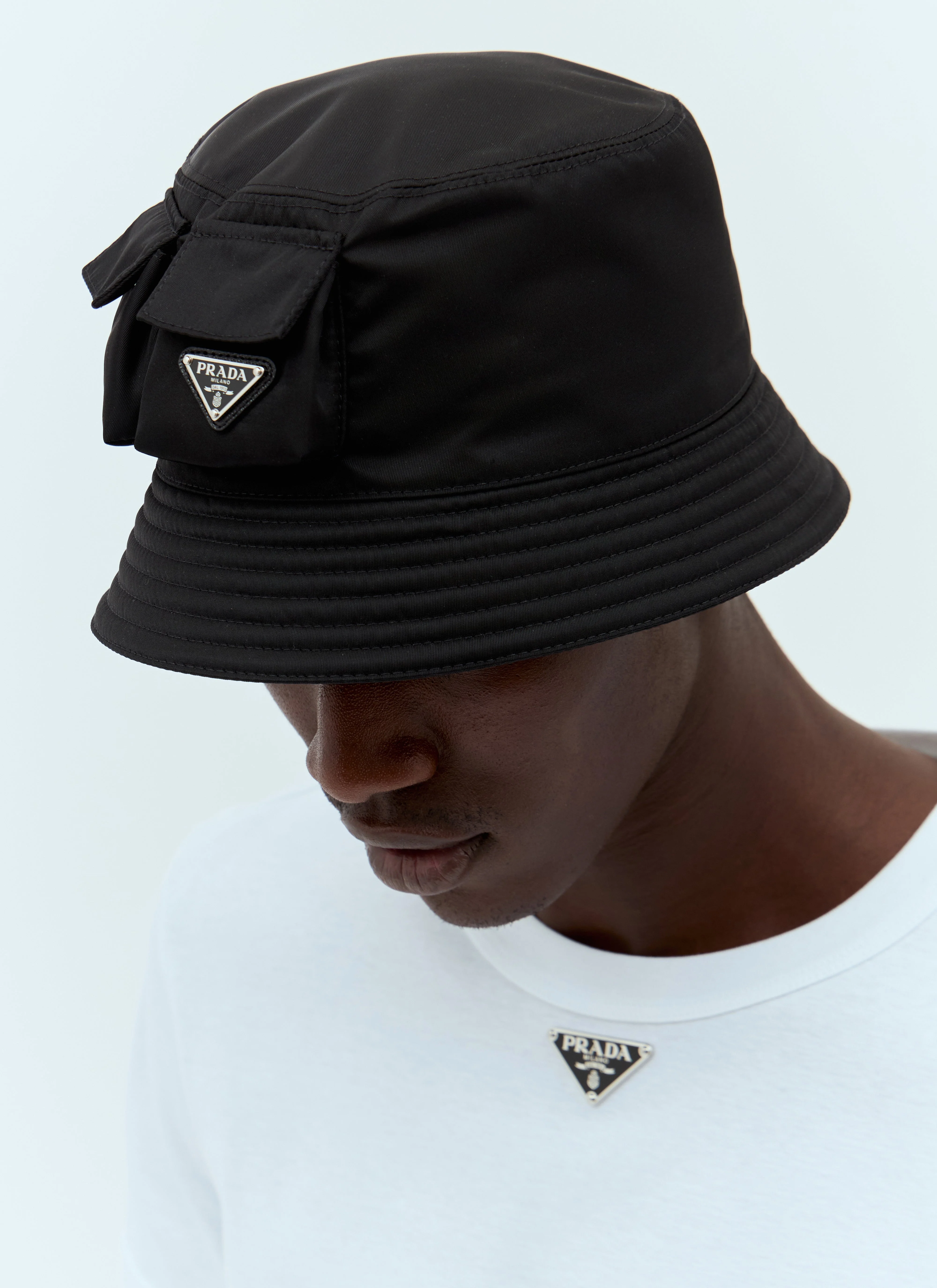 Prada Men Re-Nylon Bucket Hat - 1
