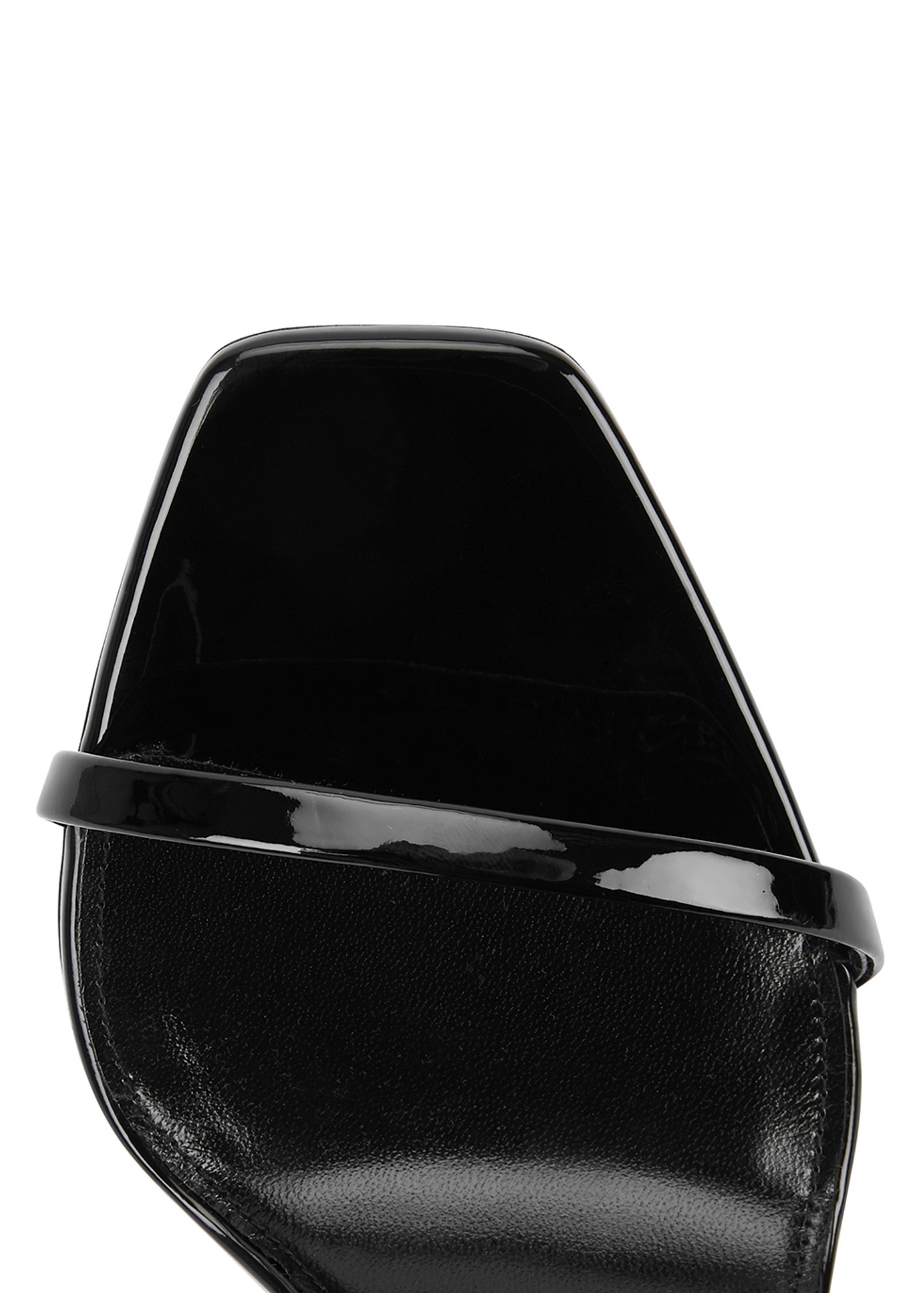 Opyum 110 black logo patent leather sandals - 4