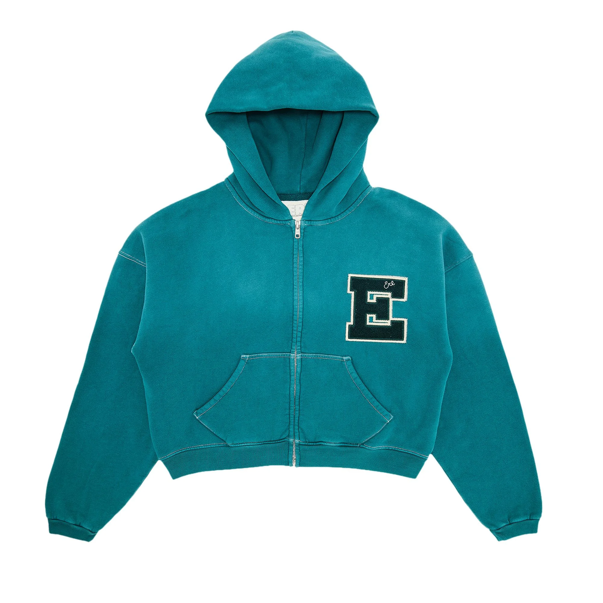 ERL Letterman Hoodie 'Green' - 1