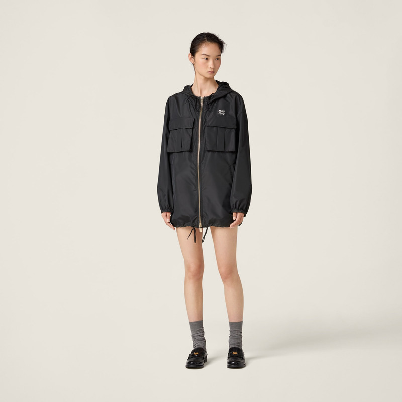 Miu Miu Technical fabric blouson jacket outlook