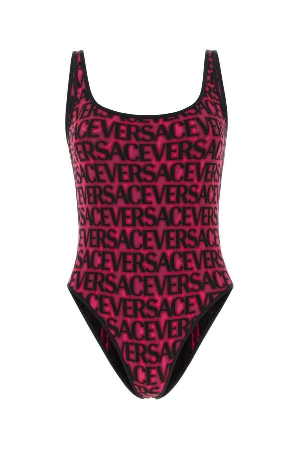 VERSACE Printed Stretch Nylon Swimsuit - 1