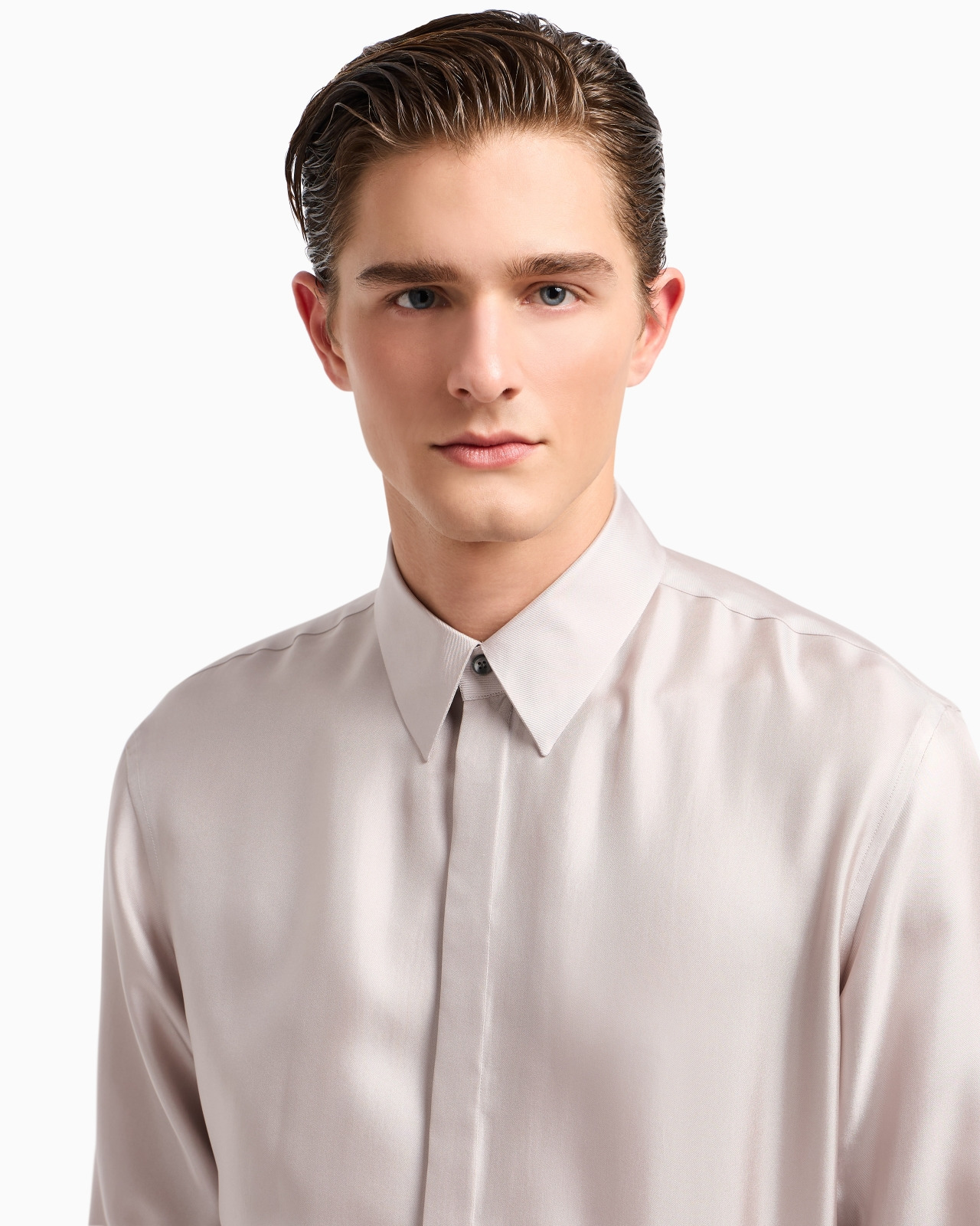 REGULAR-FIT SHIRT IN SILK TWILL - 5
