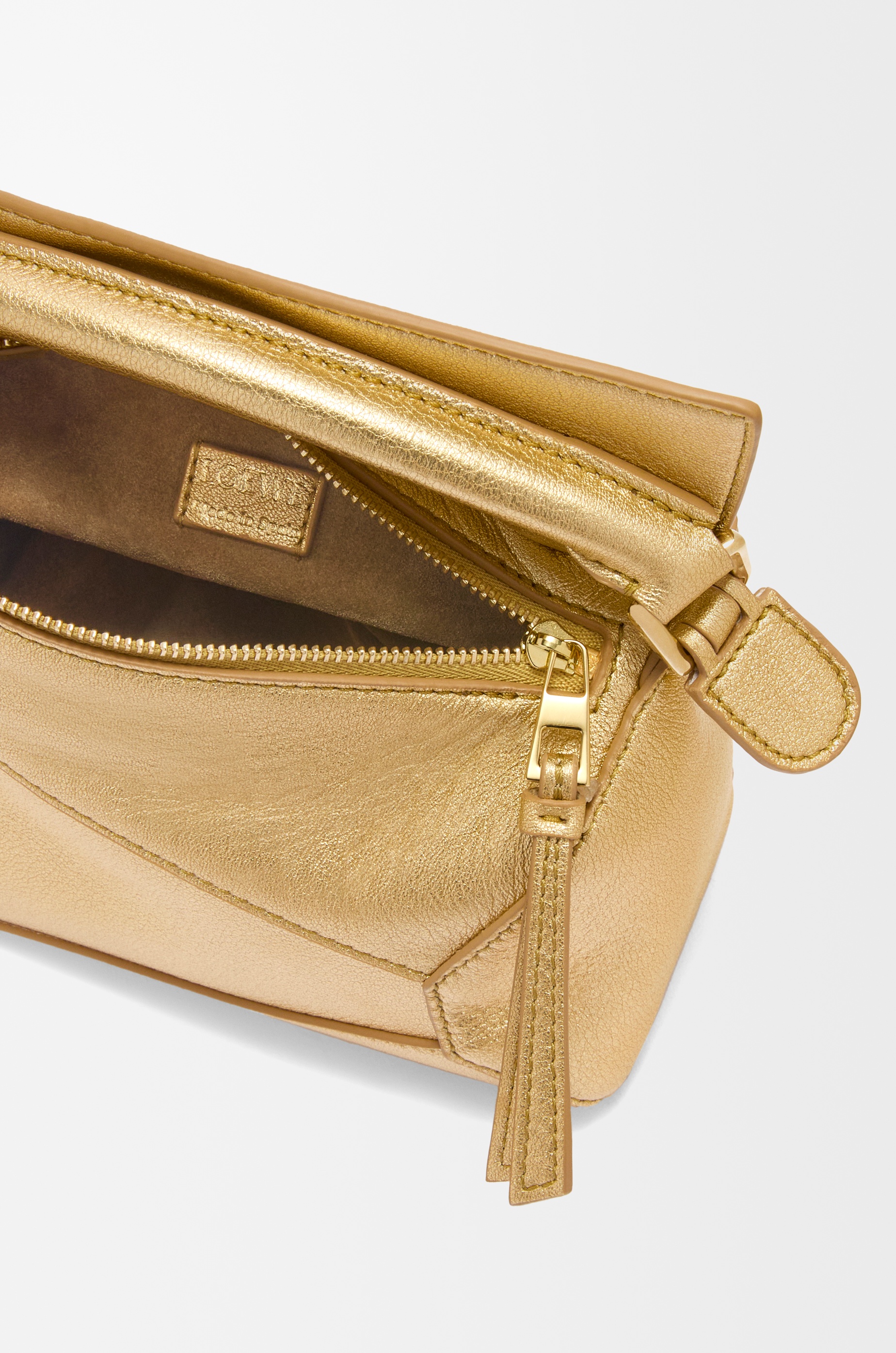 Mini Puzzle bag in laminated lambskin - 8