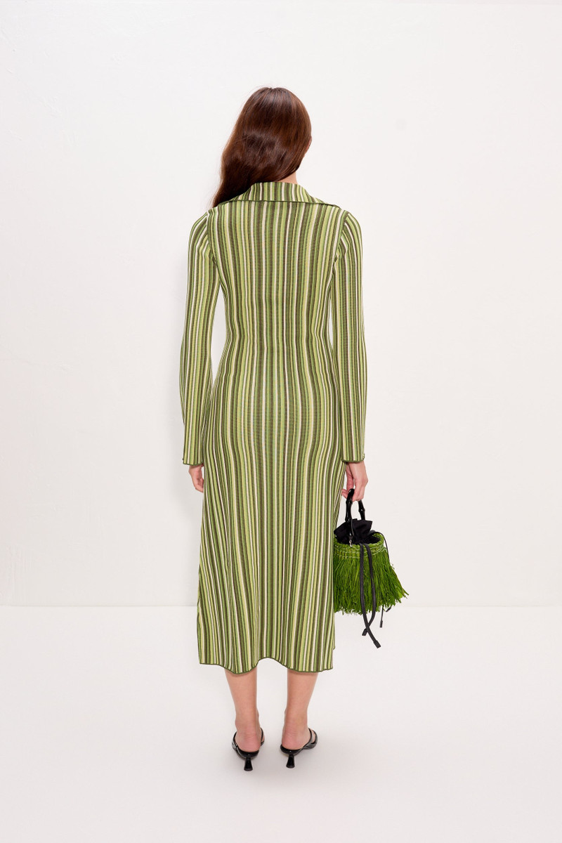 Reade Polo Dress In Landscape Multi Stripe 3