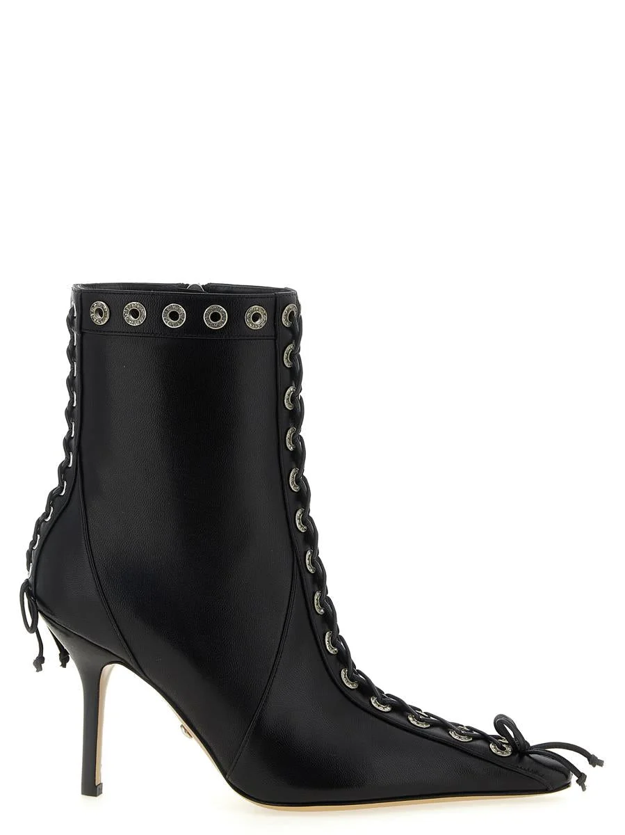 Mach & Mach 'Crystalized Corset' Ankle Boots - 1