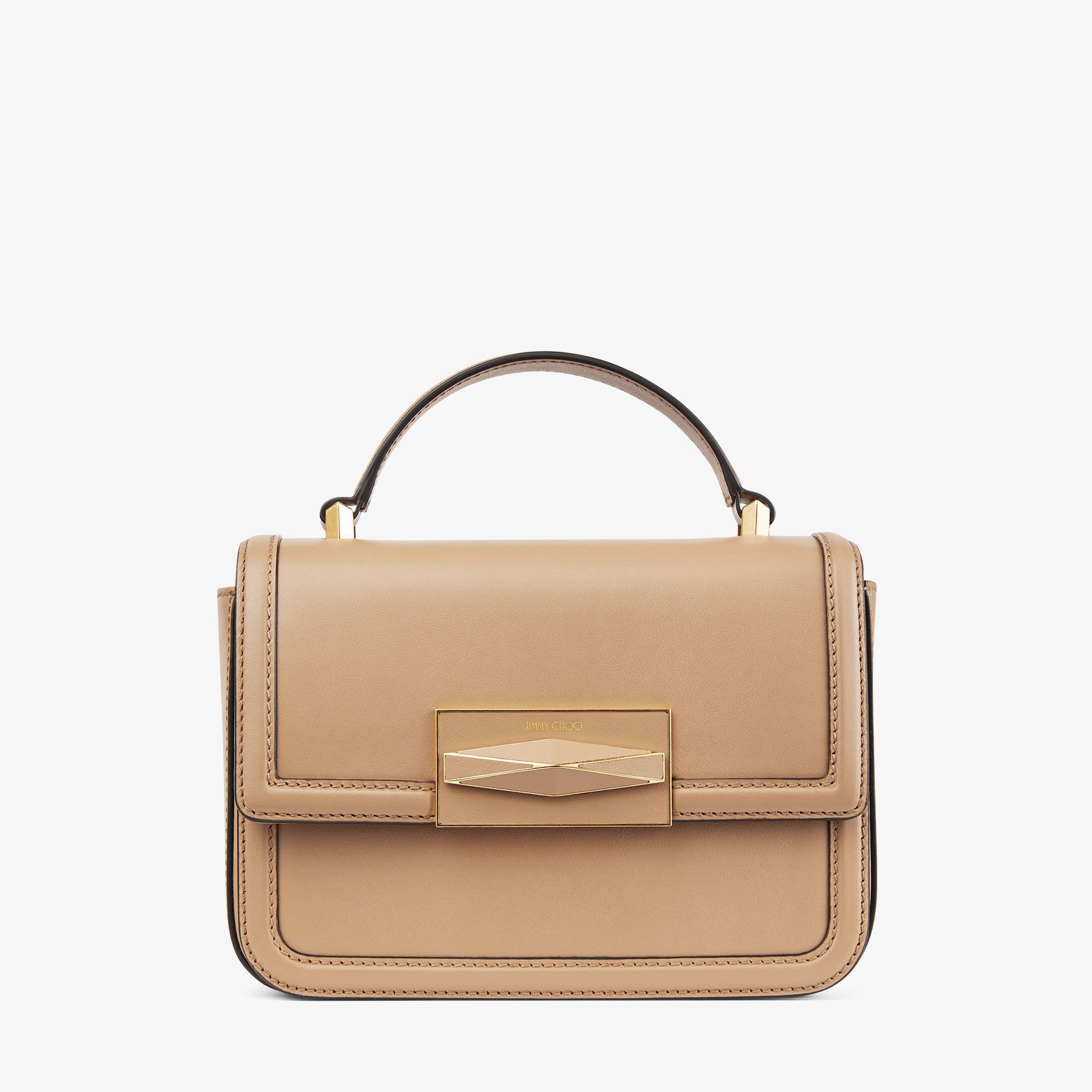Diamond Top Handle
Biscuit Smooth Calf Leather Top Handle Bag - 1