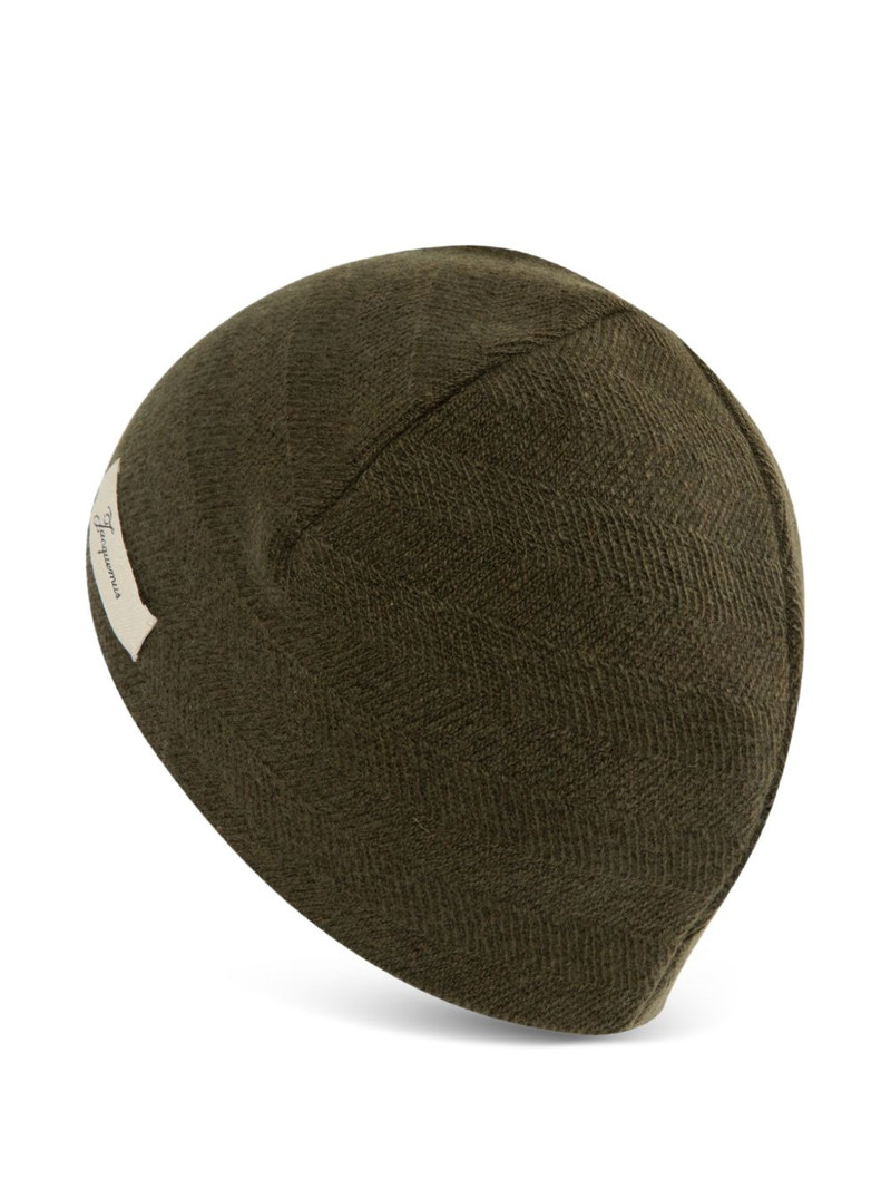 JACQUEMUS logo beanie hat outlook