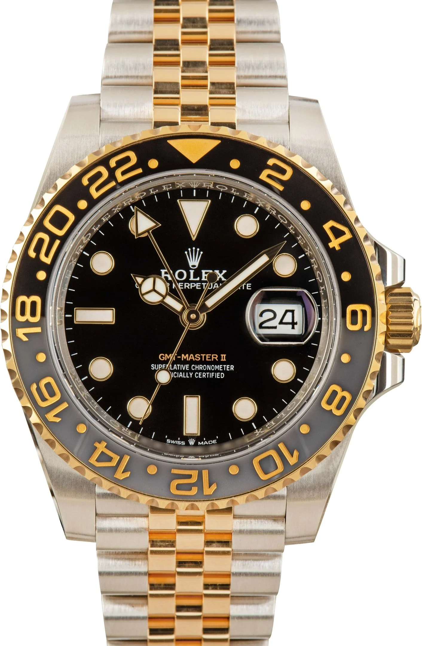 Used Rolex GMT-Master II Ref 126713GRNR Steel & Gold Zombie - 1
