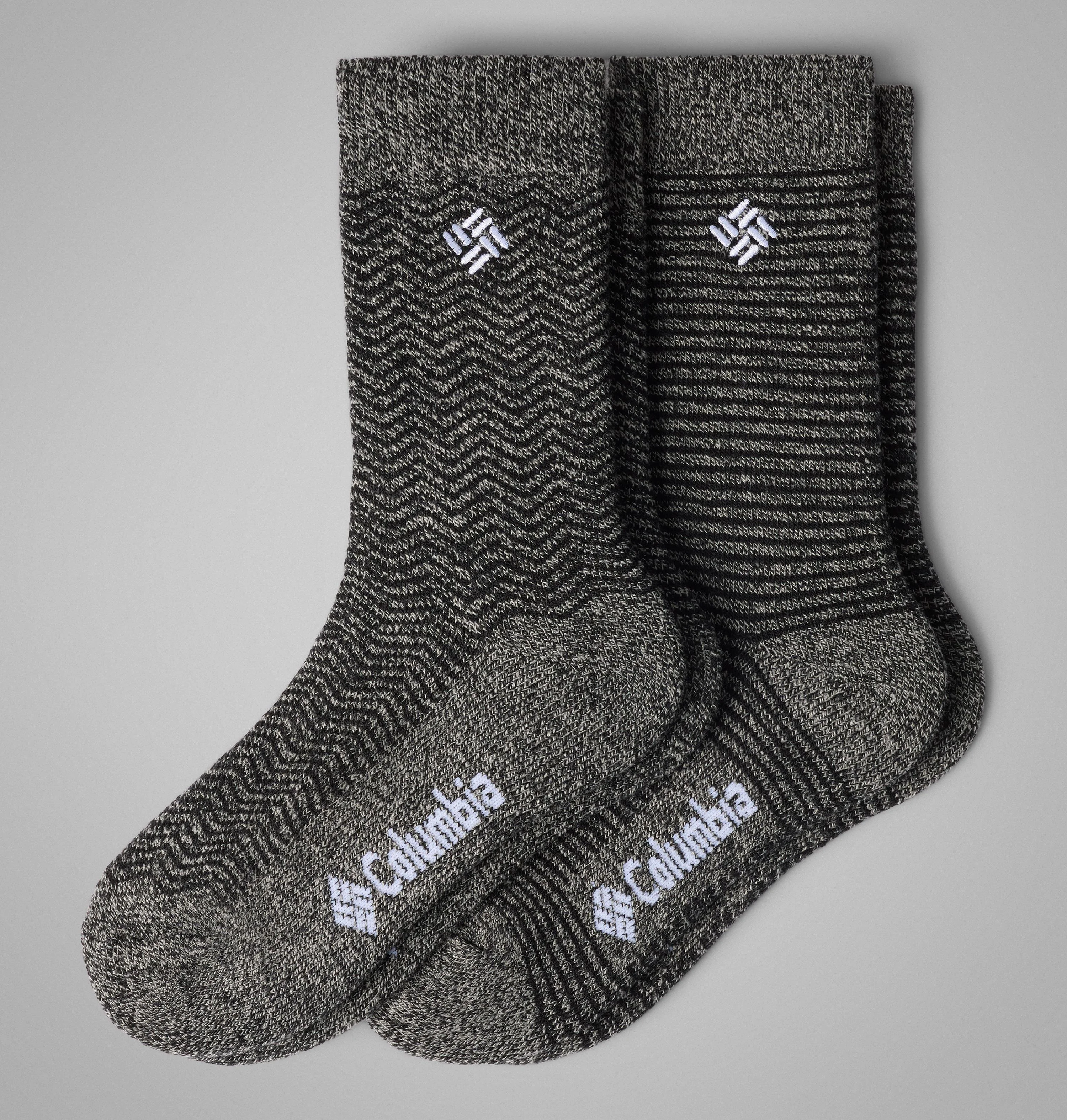 Men's Pattern Midweight Thermal 2PK Sock - 1