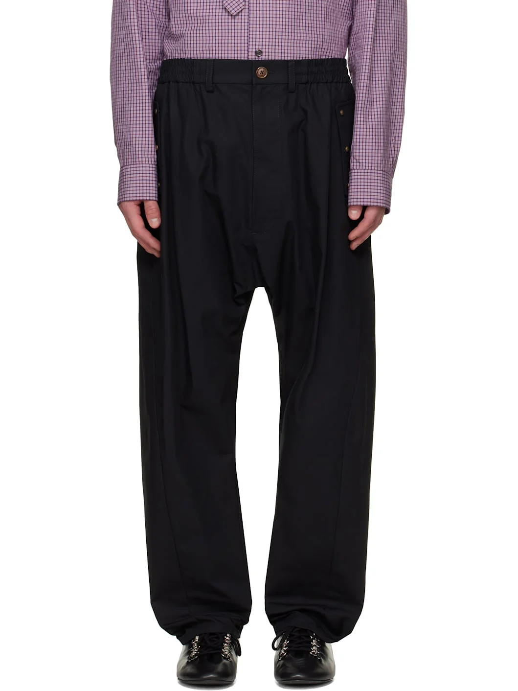Black Sporty Trousers - 1
