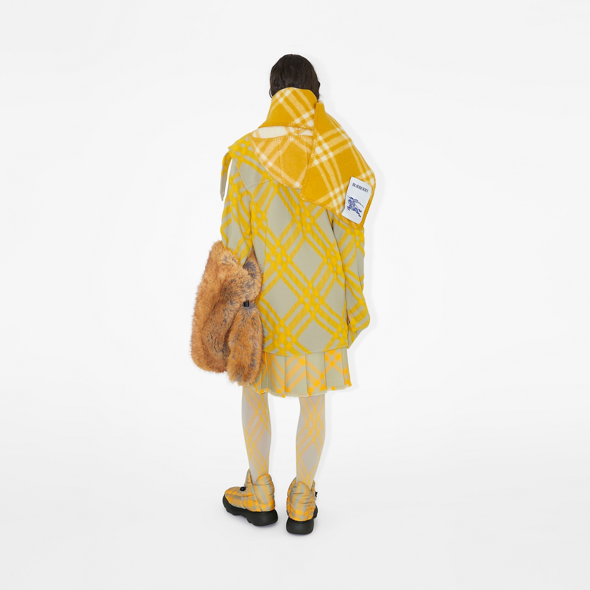 Check Wool Blend Kilt - 4