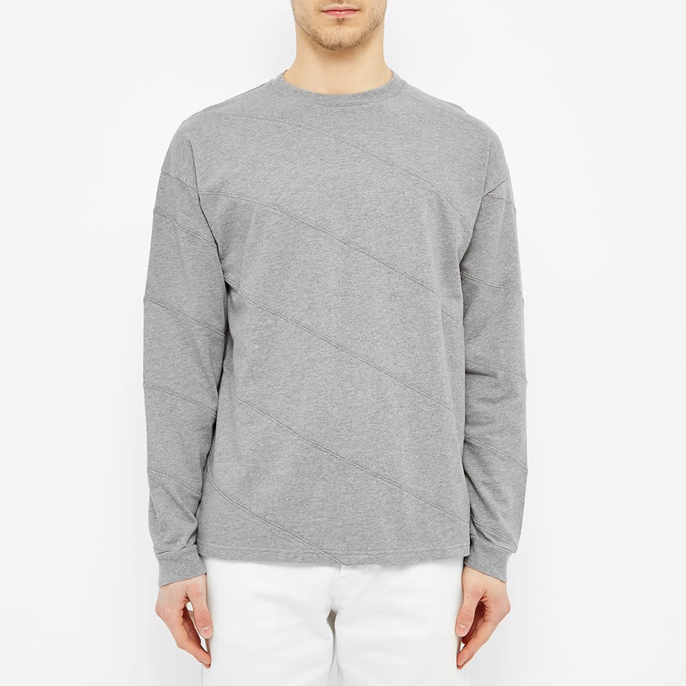 JW Anderson Long Sleeve Diagonal Panel Tee - 3