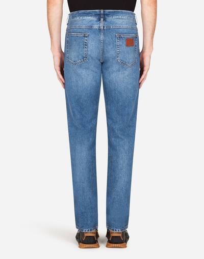 Dolce & Gabbana Washed light blue regular-fit jeans outlook