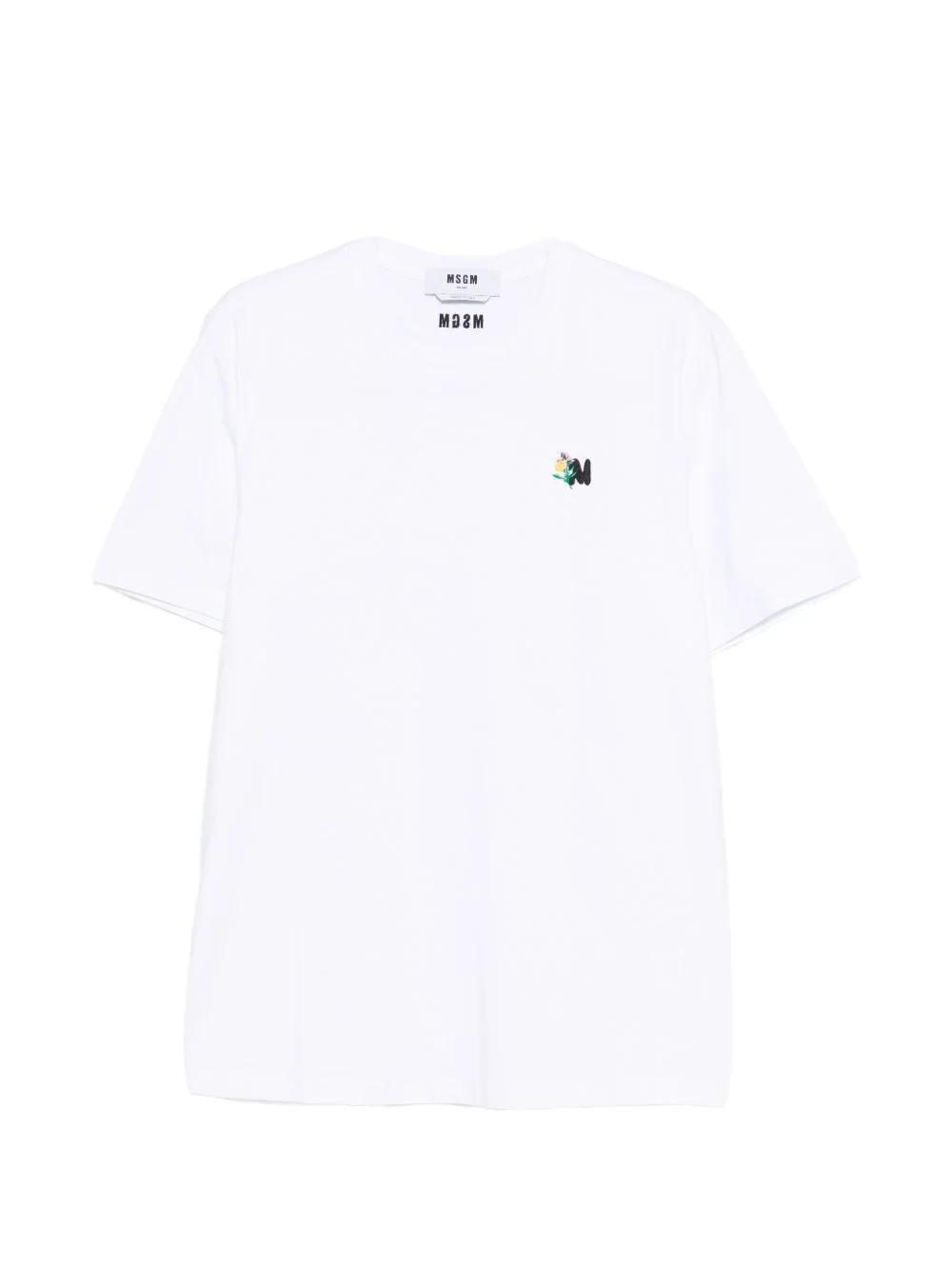 logo-embroidered T-shirt - 1