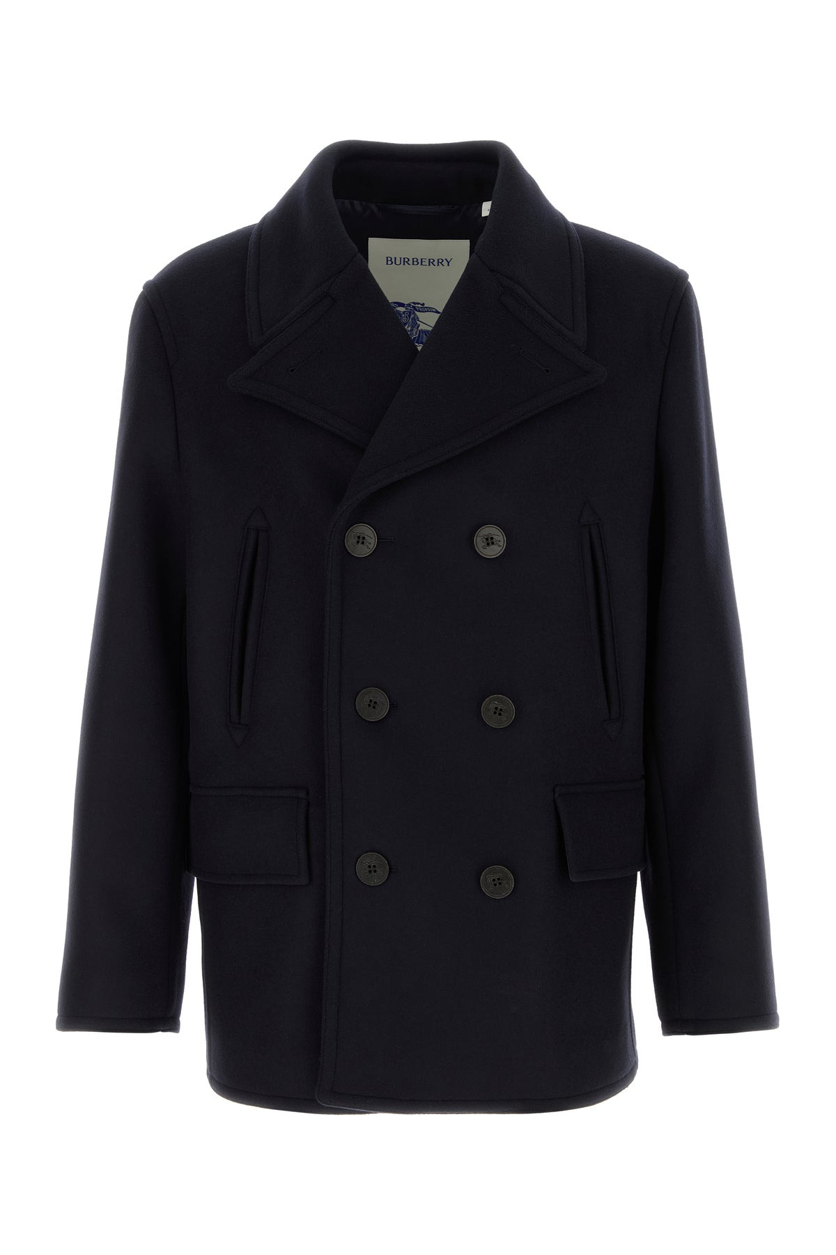 Midnight blue wool coat - 1