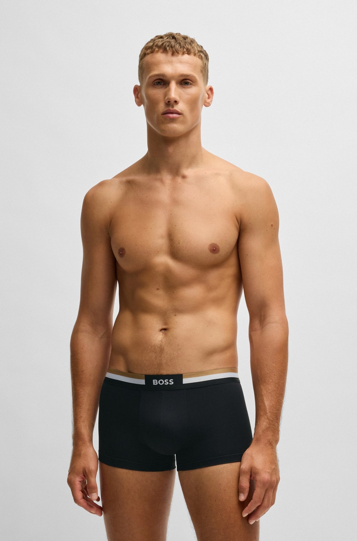THREE-PACK OF TRUNKS WITH SIGNATURE WAISTBANDS - 2