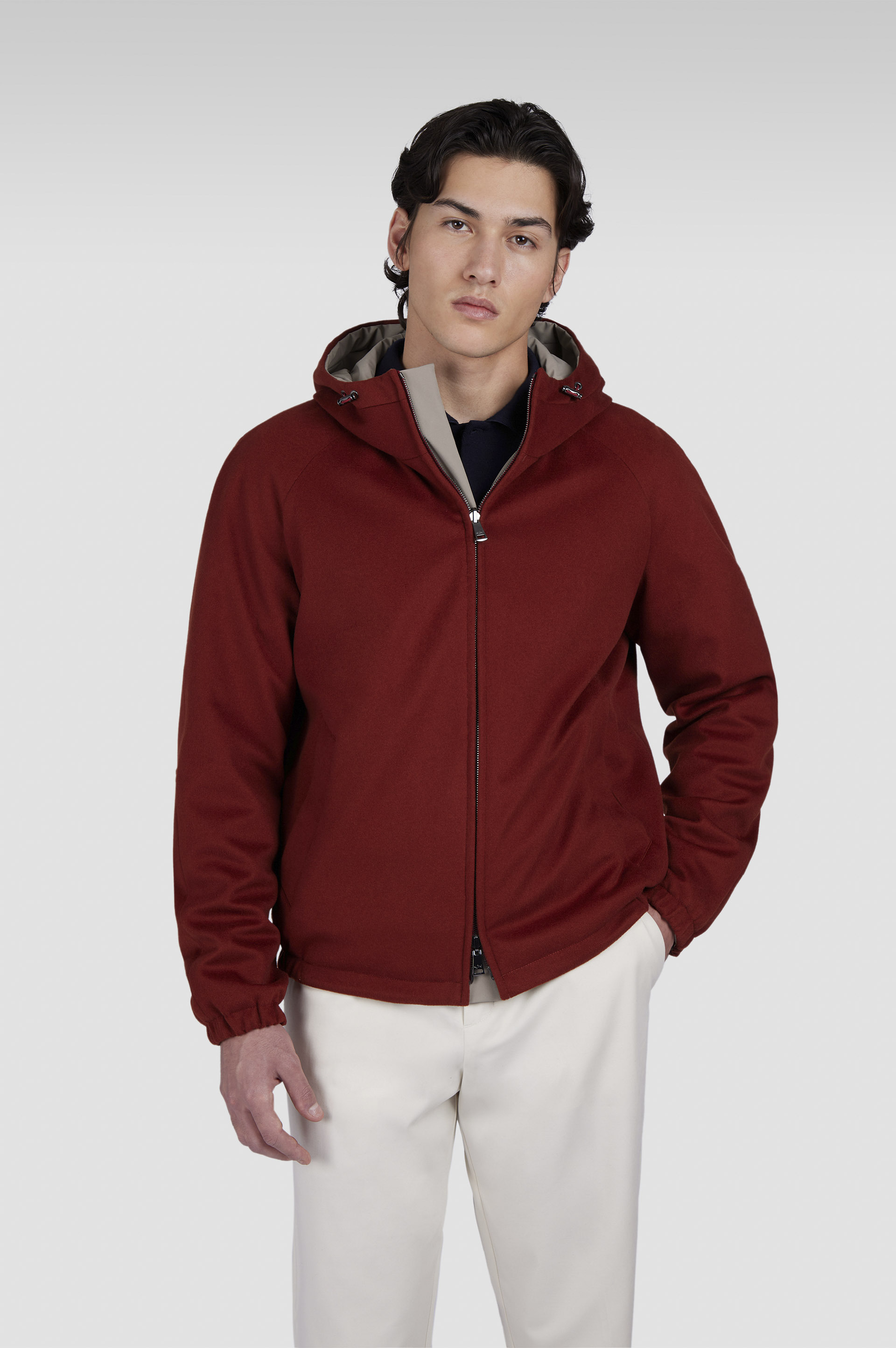REVERSIBLE JACKET IN CASHMERE AND TYPHOON® - 9