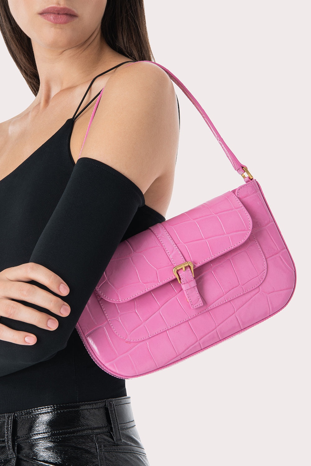 Miranda Lipstick Maxi Croco Embossed Leather - 2