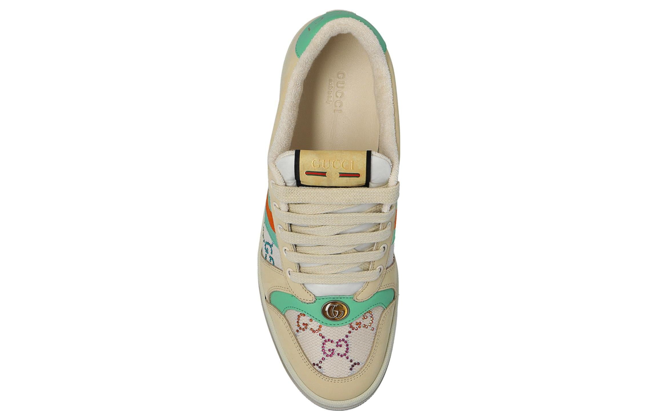 (WMNS) Gucci Screener 'GG Crystals - Beige Green Orange' 732193-FABH2-9178 - 5