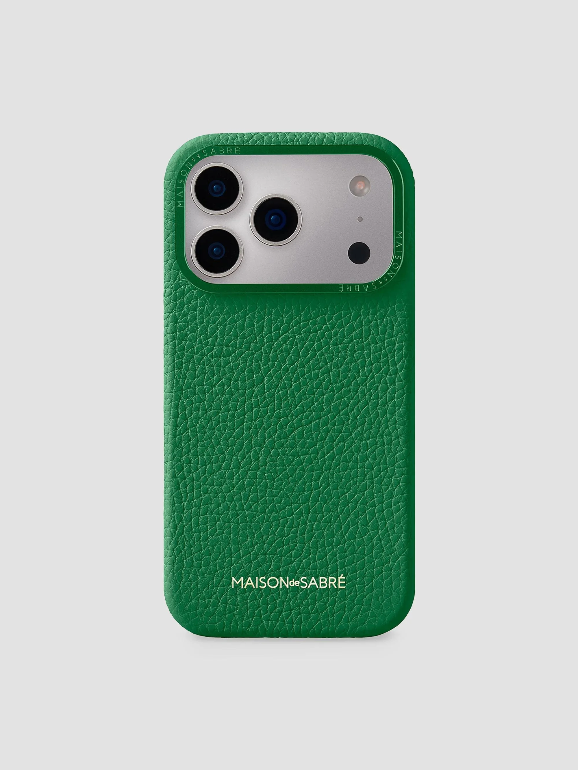 Leather Phone Case (iPhone 18 Pro) - Emerald Green - 1