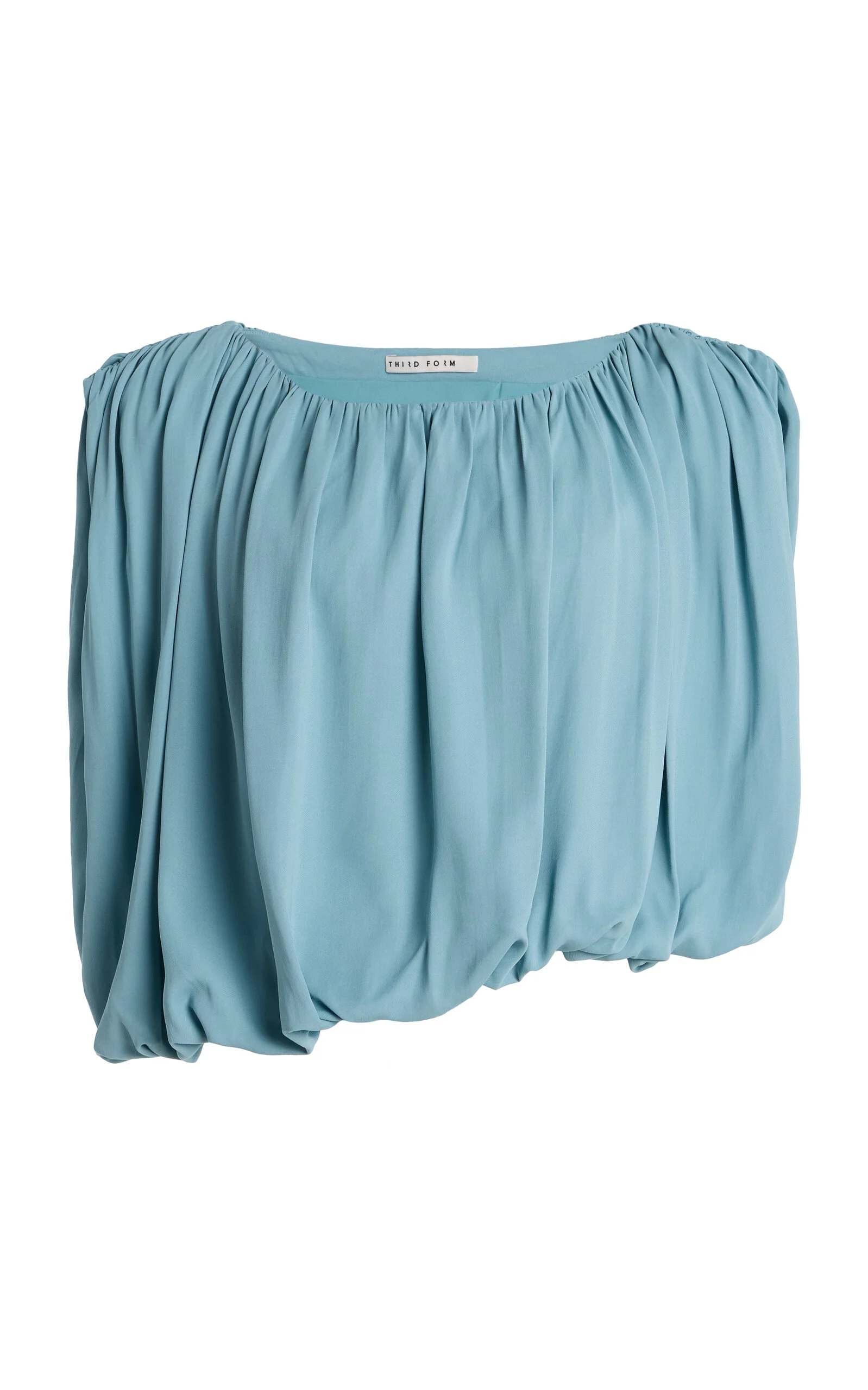 Seraphix Draped Cropped Top blue - 1