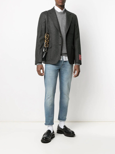 GUCCI eco-bleached tapered jeans outlook