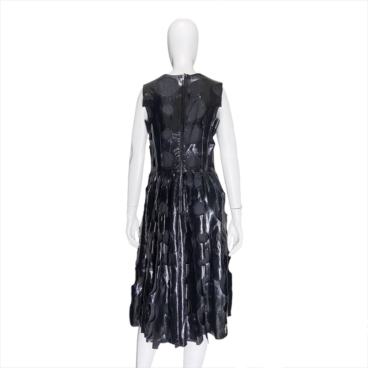 Comme des garçons ss15 pvc circle cut-out dress - 5
