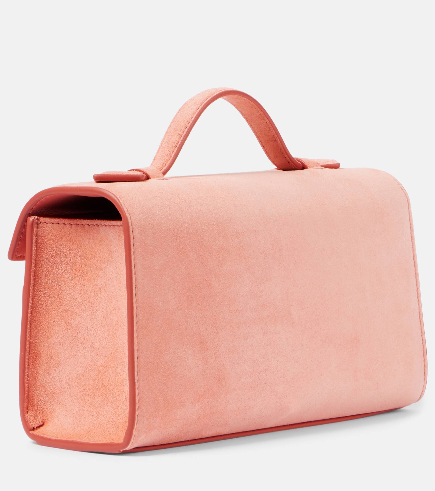 Symmetry Pochette suede tote bag - 4
