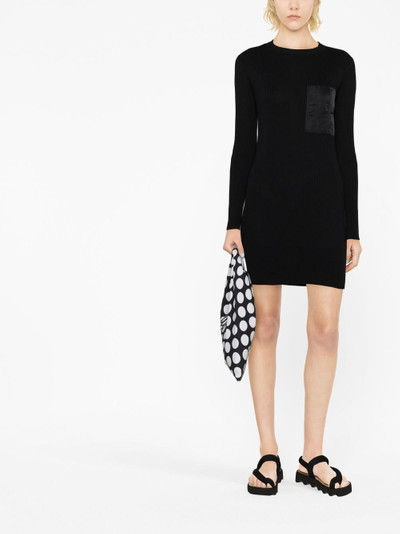 sacai open-back ribbed-knit dress outlook