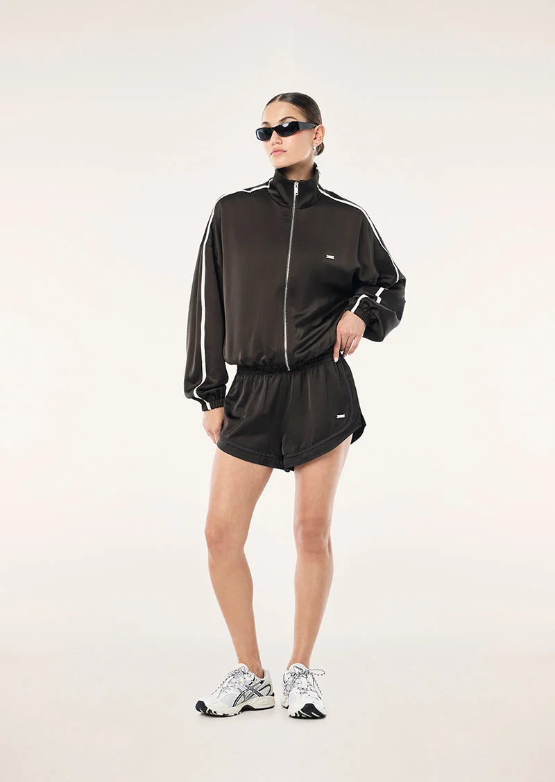 PRESTIGE SATIN SHORT IN COFFEE - 1