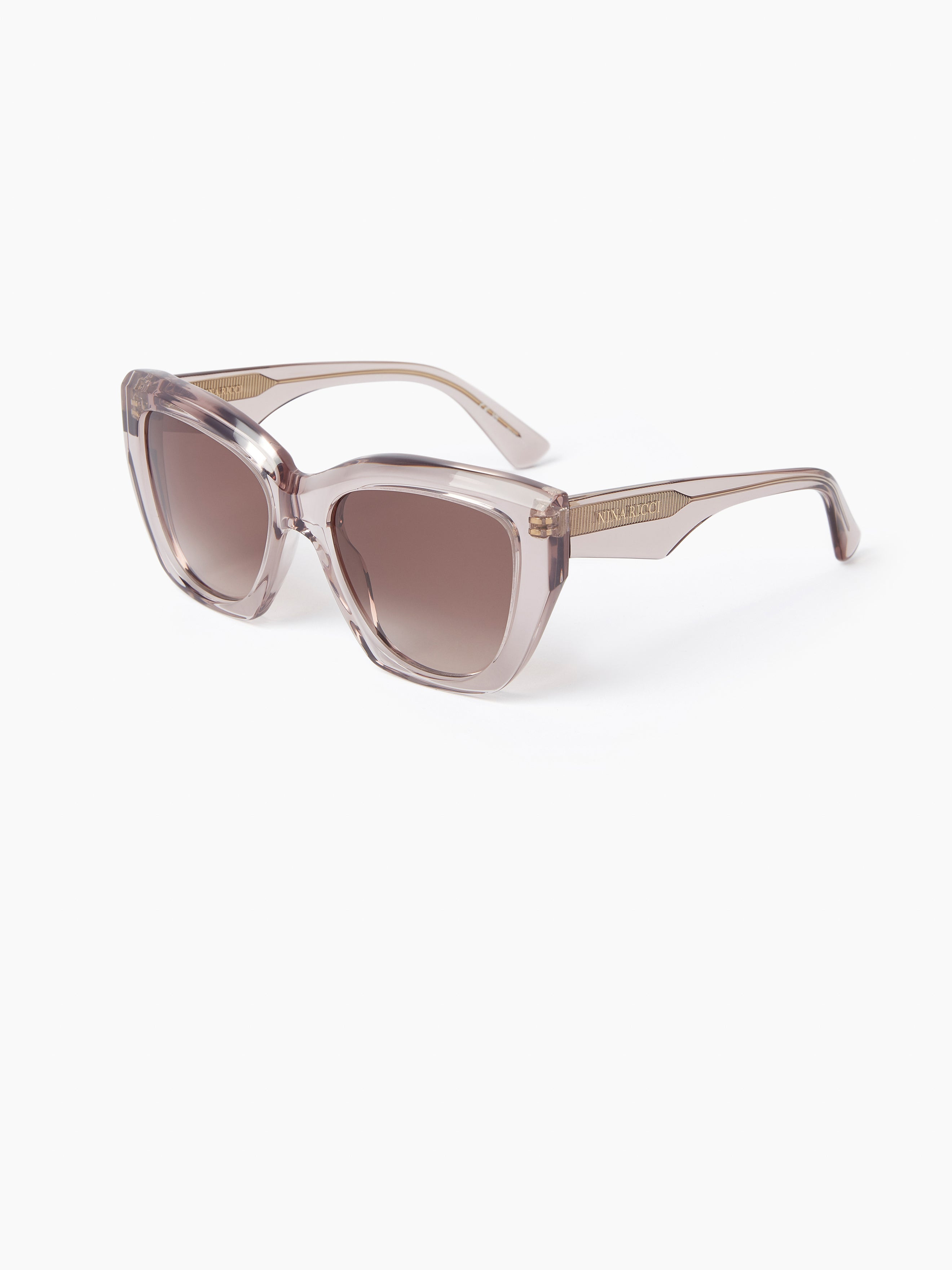 WAVES CAT-EYE TRANSPARENT SUNGLASSES - 4