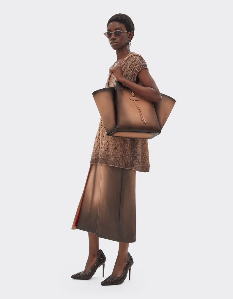 Ferrari Délavé suede tote bag outlook